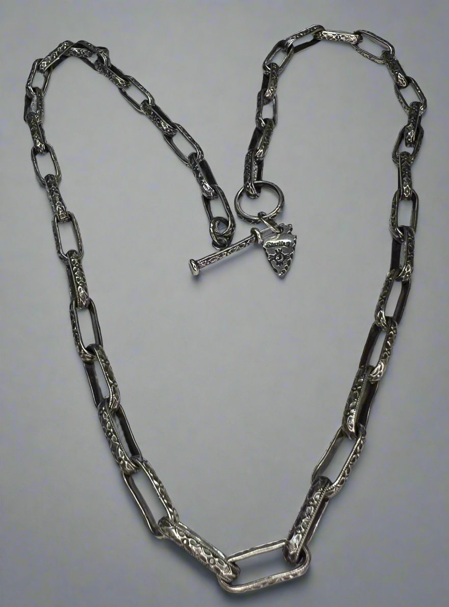 Flat Floral Hand Made Chain 14”