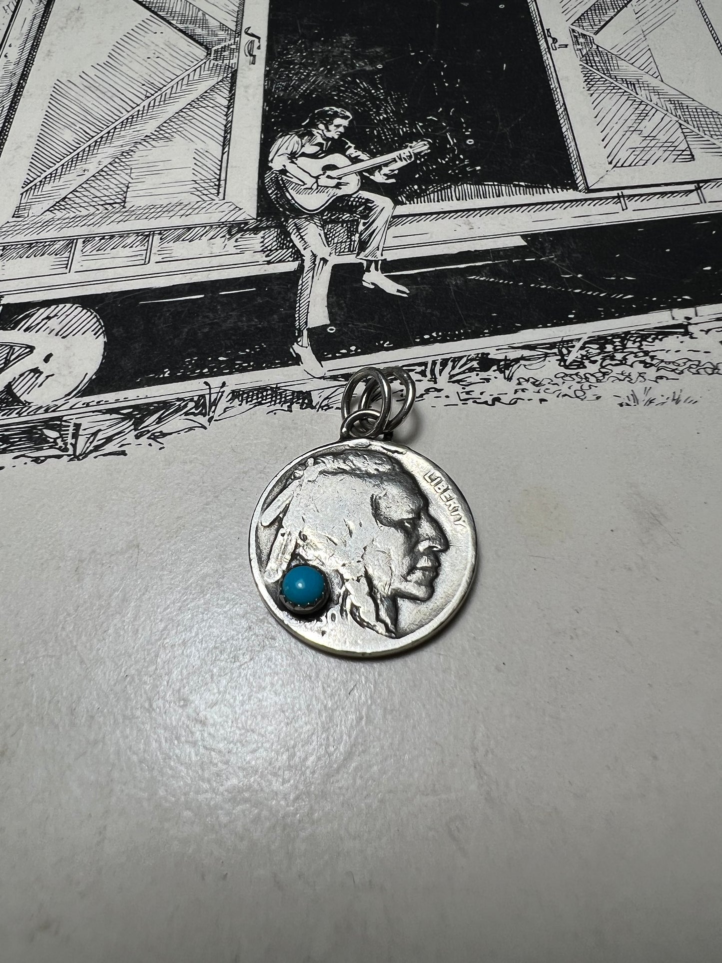 Buffalo nickel pendant