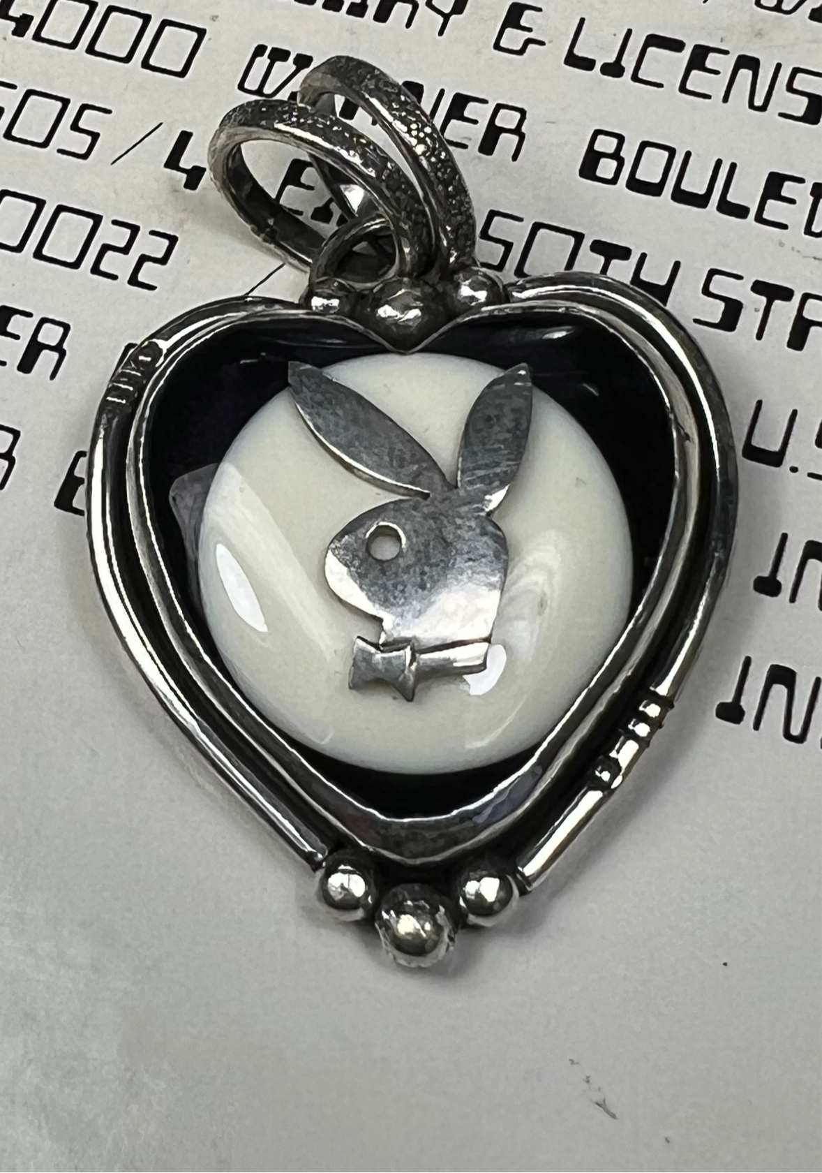 Playboy Upcycled Pool Ball Pendant